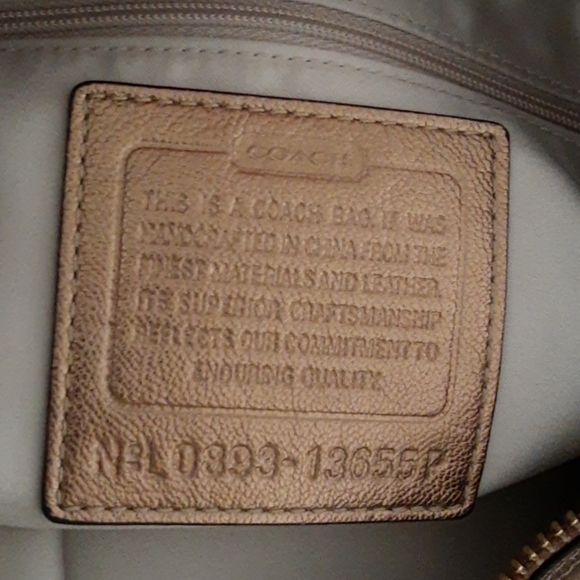 Warm Gold Coach Metallic Hobo Bag - Picture 6 of 7